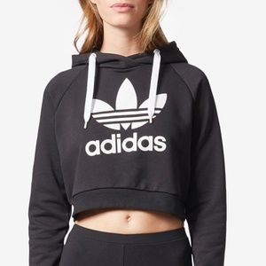 Adidas Trefoil Cropped Hoodie